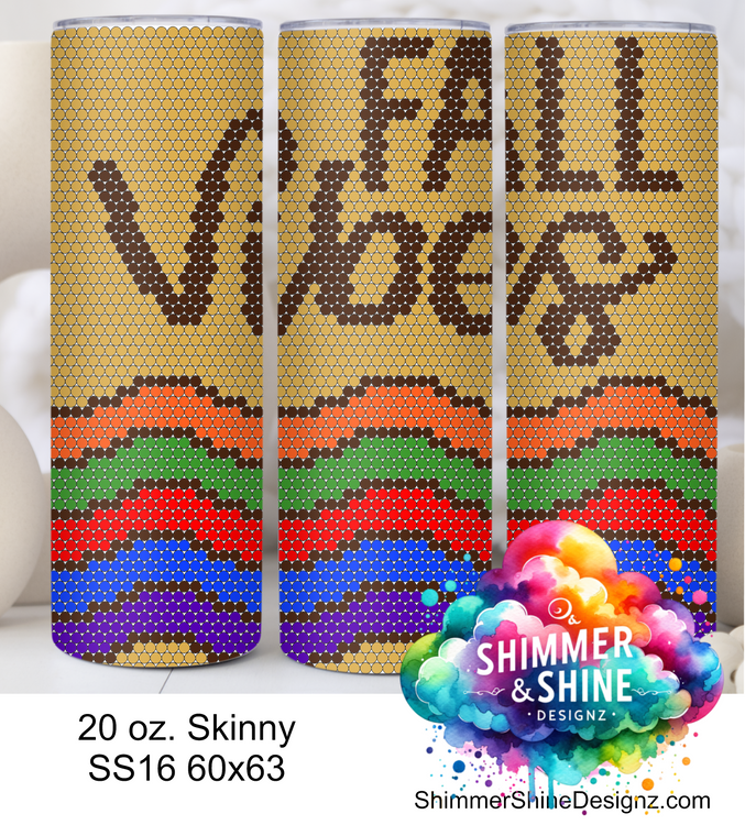 Fall Vibes Waves 20 oz Skinny SS16 60x63 DIGITAL DOWNLOAD