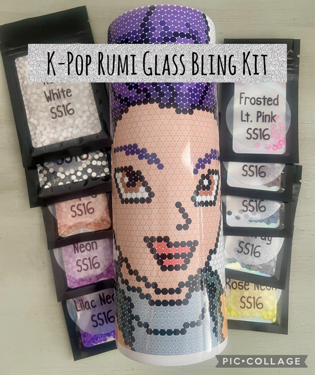 K-Pop Rumi - Glass Rhinestones & Tumbler Included