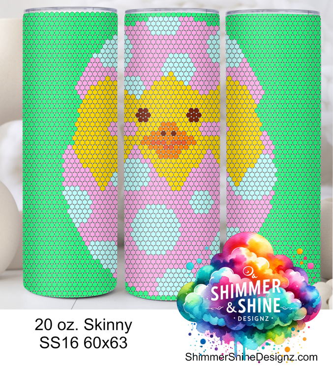 Easter Egg Chick 20 oz Skinny SS16 60x63 DIGITAL DOWNLOAD