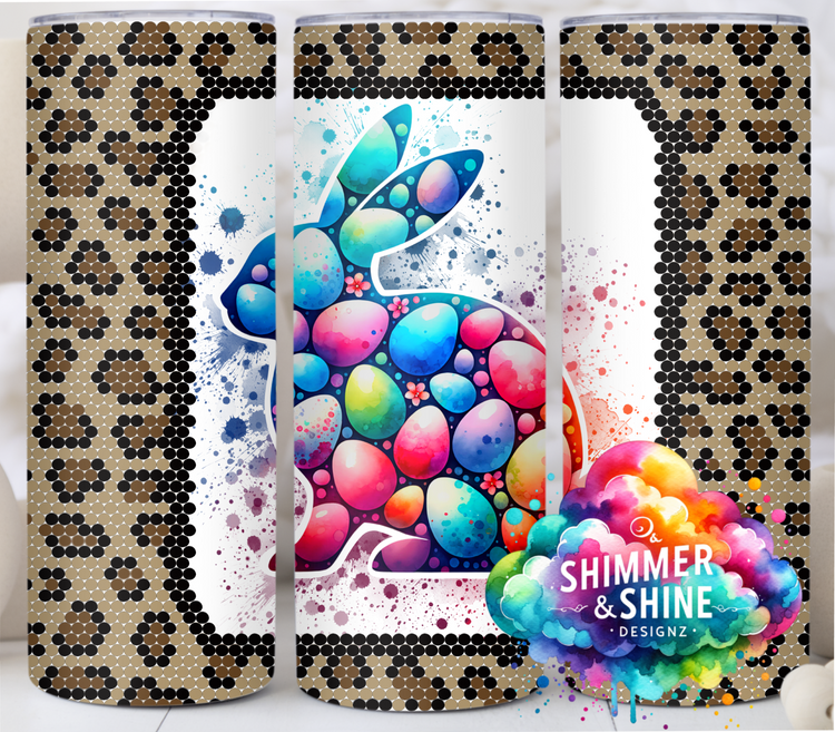 Easter Bunny Eggs Leopard SS16/4MM 20 oz. Skinny Square DIGITAL DOWNLOAD