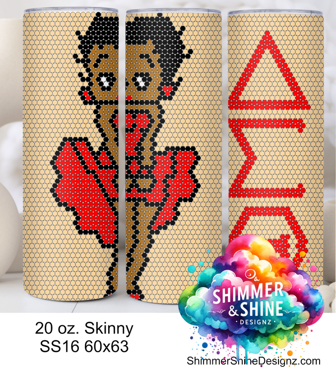 Delta Sigma Theta Boop 20 oz Skinny SS16 60x63 DIGITAL DOWNLOAD