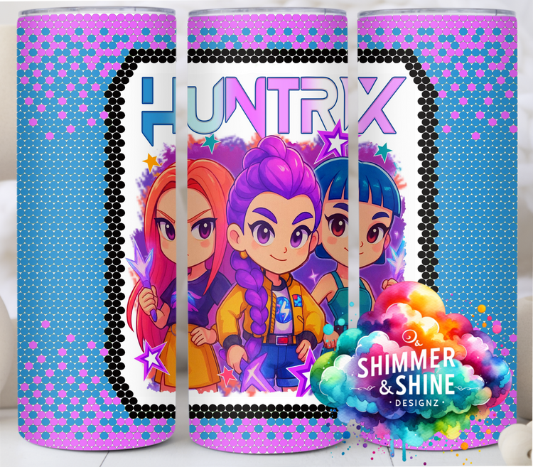 Huntrix K-Pop Ombre 20 oz. Skinny Square Sublimated Tumbler