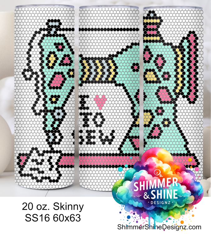 I Love to Sew Sewing Machine 20 oz Skinny SS16 60x63 DIGITAL DOWNLOAD