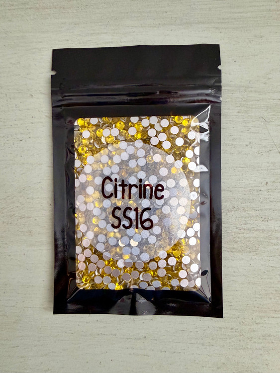 Citrine SS16 Glass Rhinestones 1440 Pieces