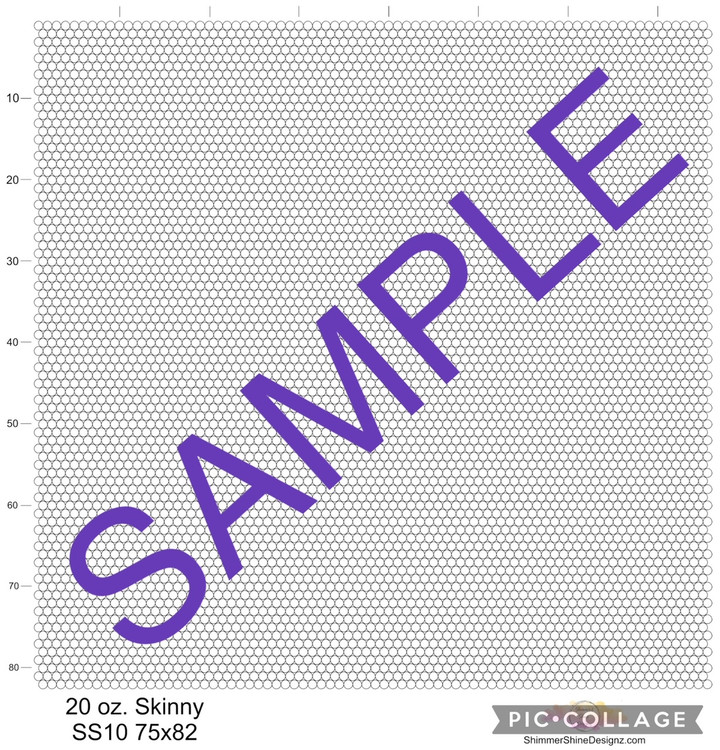 Blank Template Grid 20 oz. Skinny SS12 75x82 - PERSONAL USE