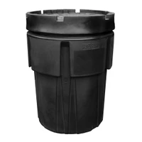 95-Gallon Poly SpillPack Drum with Slip-Top Lid, Black (1195-BD)
