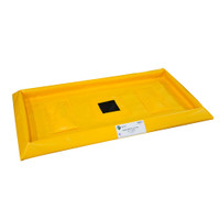Railcar Pellet Pal Berm with Resin Filter and Weight, Yellow Railcar Pellet Pal Berm with Resin Filter and Weight, Yellow