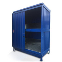Steel 4 IBC Containment Shed, Blue
