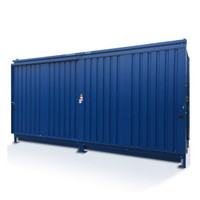 Steel 8 IBC Containment Shed, Blue