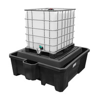 Black Diamond IBC Tote Spill Containment Pallet, Black (5469-BD) Black Diamond IBC Tote Spill Containment Pallet, Black (5469-BD)