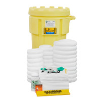 95-Gallon Wheeled Salvage Drum Spill Kit, Oil Only, Yellow (1399-YE) 95-Gallon Wheeled Salvage Drum Spill Kit, Oil Only, Yellow (1399-YE)