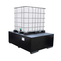 Steel IBC Tote Spill Containment Pallet, Black (9469-BD) Steel IBC Tote Spill Containment Pallet, Black (9469-BD)
