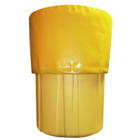 Tarp Cover for 20 & 30-Gallon Drums, Yellow Tarp Cover for 20 & 30-Gallon Drums, Yellow