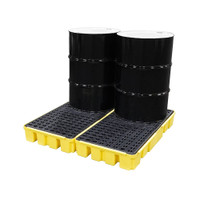 4 Drum Spill Workstation, Yellow 4 Drum Spill Workstation, Yellow