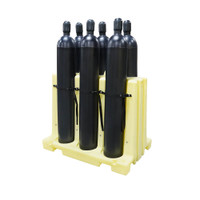 6 Cylinder Storage Rack, Yellow (7202-YE) 6 Cylinder Storage Rack, Yellow (7202-YE)