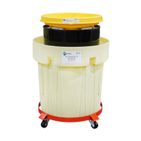 Poly Spill Collector 66 with Steel Drum, Yellow (8001-YE)  Poly Spill Collector 66 with Steel Drum, Yellow (8001-YE)