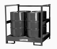 4 Drum Steel Stacker Spill Pallet, Black (9014-BU) 4 Drum Steel Stacker Spill Pallet, Black (9014-BU)