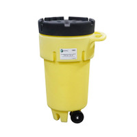 50-Gallon Wheeled Poly SpillPack Drum, Yellow Base with Black Slip-Top Lid (1159-YE) 50-Gallon Wheeled Poly SpillPack Drum, Yellow Base with Black Slip-Top Lid (1159-YE)