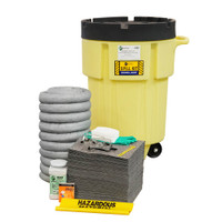 95-Gallon Wheeled Poly SpillPack Spill Kit, Universal, Yellow with Black Slip-Top Lid (1497-YE) 95-Gallon Wheeled Poly SpillPack Spill Kit, Universal, Yellow with Black Slip-Top Lid (1497-YE)