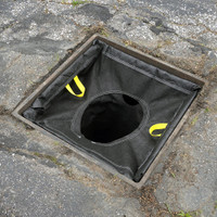 Rectangular, Cone Style Storm Sentinel® Catch Basin Insert, Adjustable, Black Rectangular, Cone Style Storm Sentinel® Catch Basin Insert, Adjustable, Black