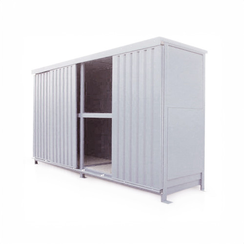 Steel 8 IBC Containment Shed, White Steel 8 IBC Containment Shed, White