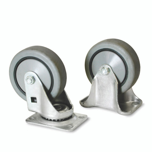 4" Urethane Wheel Kit for Totes, Gray 4" Urethane Wheel Kit for Totes, Gray