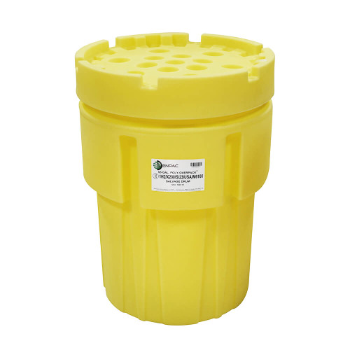 65-Gallon Poly-Overpack® Salvage Drum, Yellow 65-Gallon Poly-Overpack® Salvage Drum, Yellow