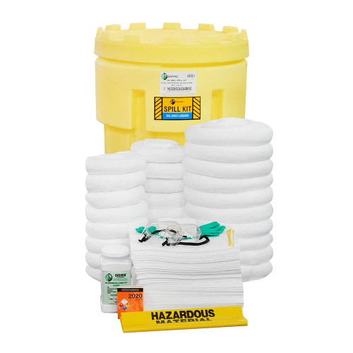 95-Gallon Salvage Drum Spill Kit, Oil Only, Yellow (1392-YE)