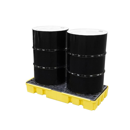 2 Drum Spill Workstation, Yellow (5117-YE)  2 Drum Spill Workstation, Yellow (5117-YE)