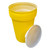 55 Gallon Nestable Drum, Plastic Lever-Lock, Yellow (1255-YE) 55 Gallon Nestable Drum, Plastic Lever-Lock, Yellow (1255-YE)