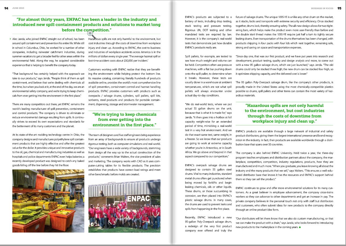 ENPAC featured in Business in Focus Magazine! - ENPAC