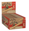 Zig Zag Unbleached Pre-Rolled Cones 1¼" Size - 24 Packs Per Box, 6 Cones Per Pack