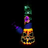 10" Bats n' Ghouls Jack-O-Lantern Glow In Dark Water Pipe
