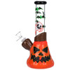 10" Bats n' Ghouls Jack-O-Lantern Glow In Dark Water Pipe