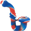 Large Silicone Sherlock Pipe with Glass Bowl 