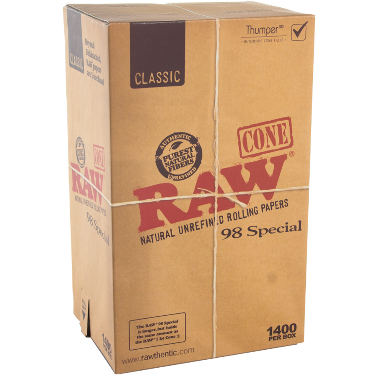 Raw Pre Rolled Cones 98 Special 1400 Ct
