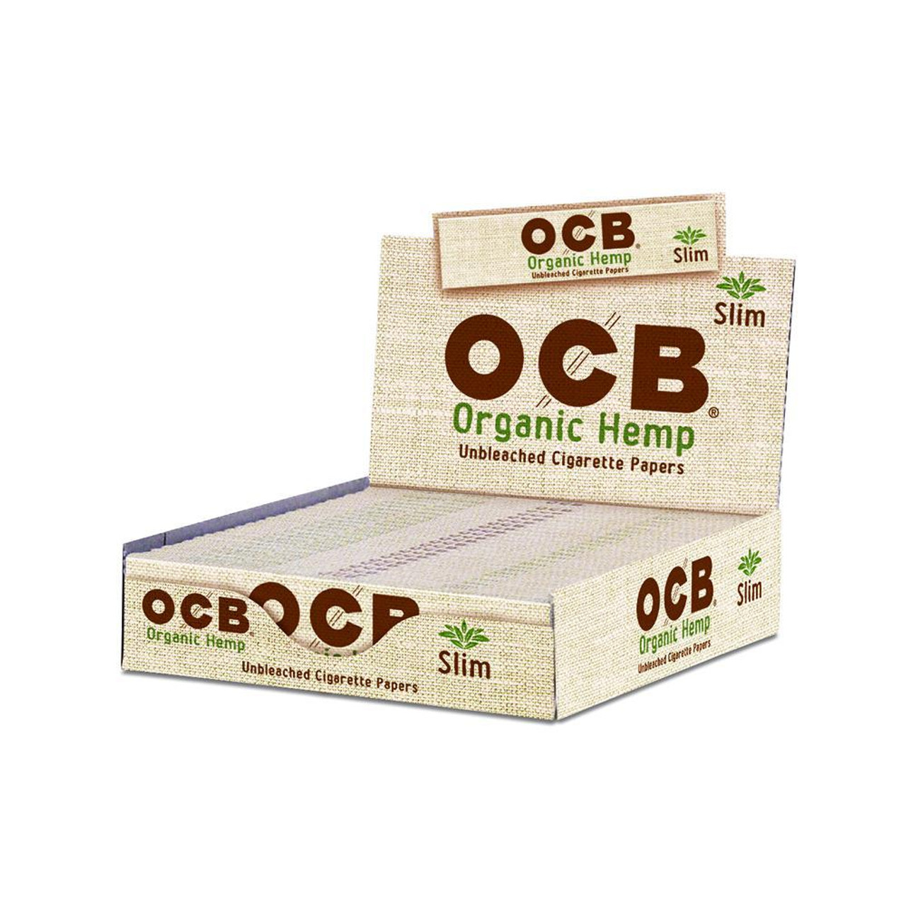 OCB Organic Hemp King Slim Rolling Papers + Tips
