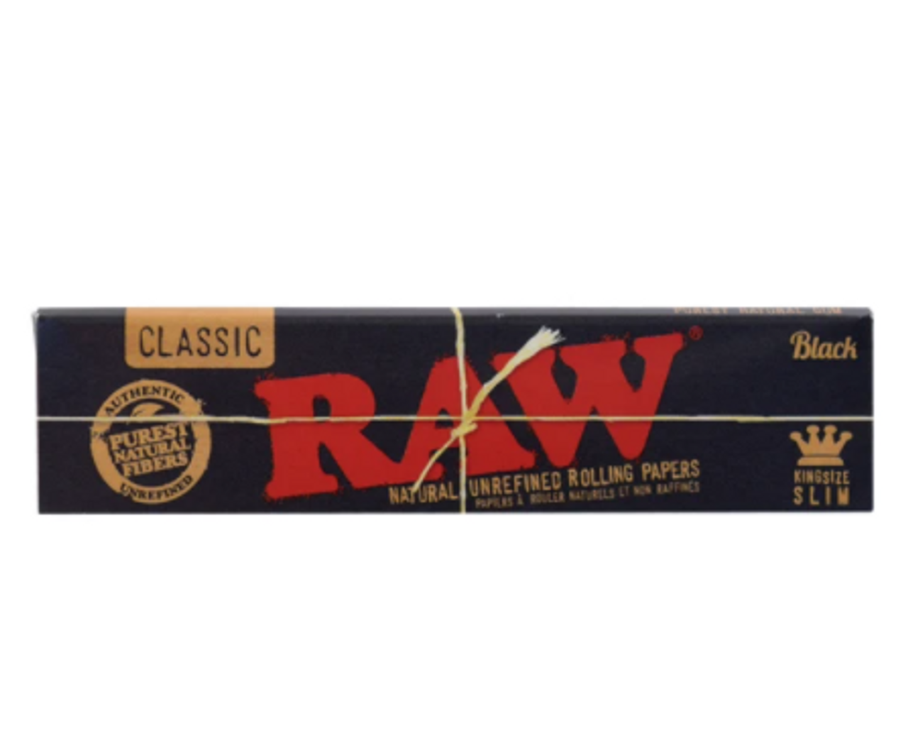 RAW Black Papers Natural King Size Slim