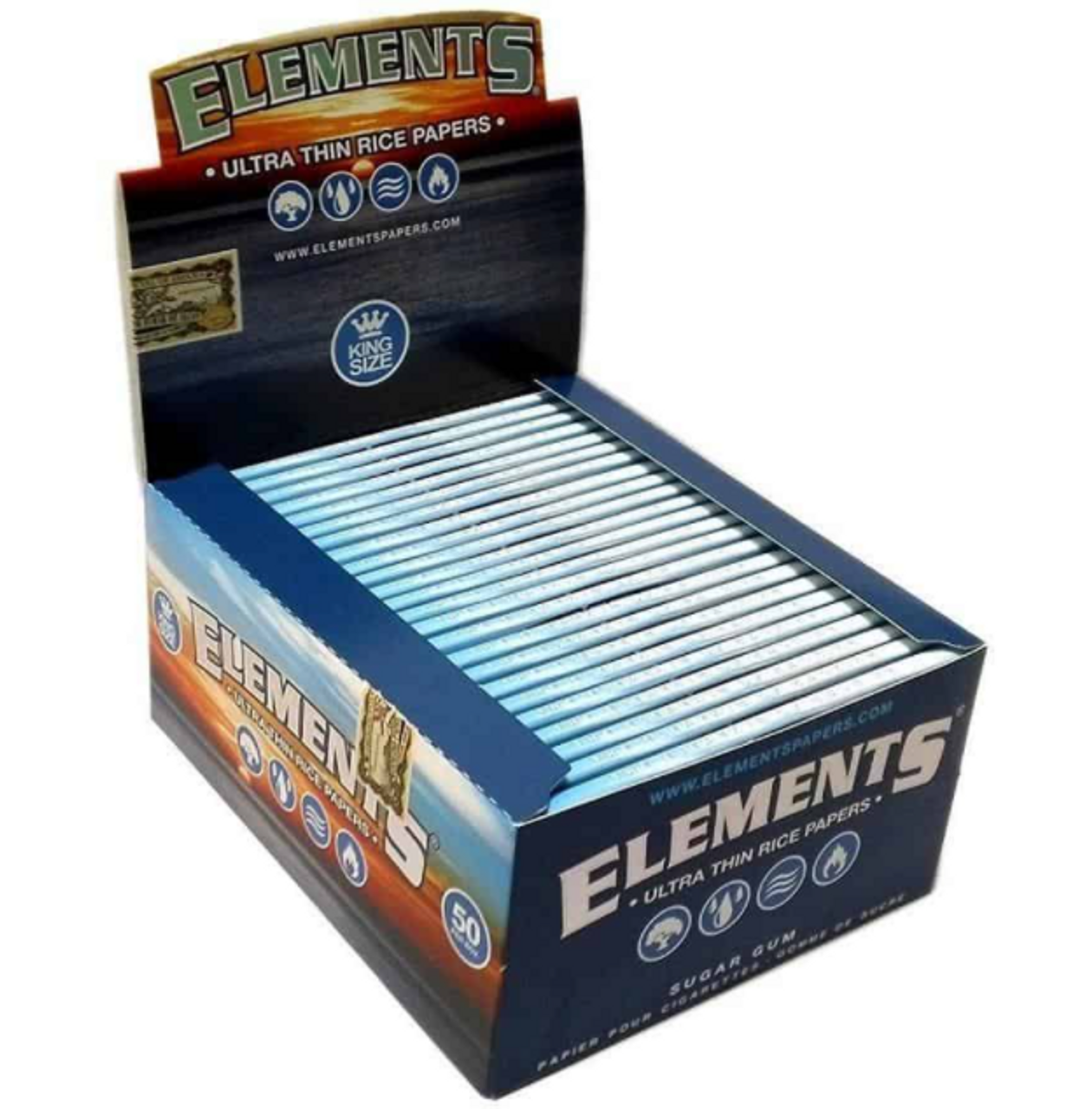 Elements Cigarette Rolling Papers Artesano King Size Slim 15Ct
