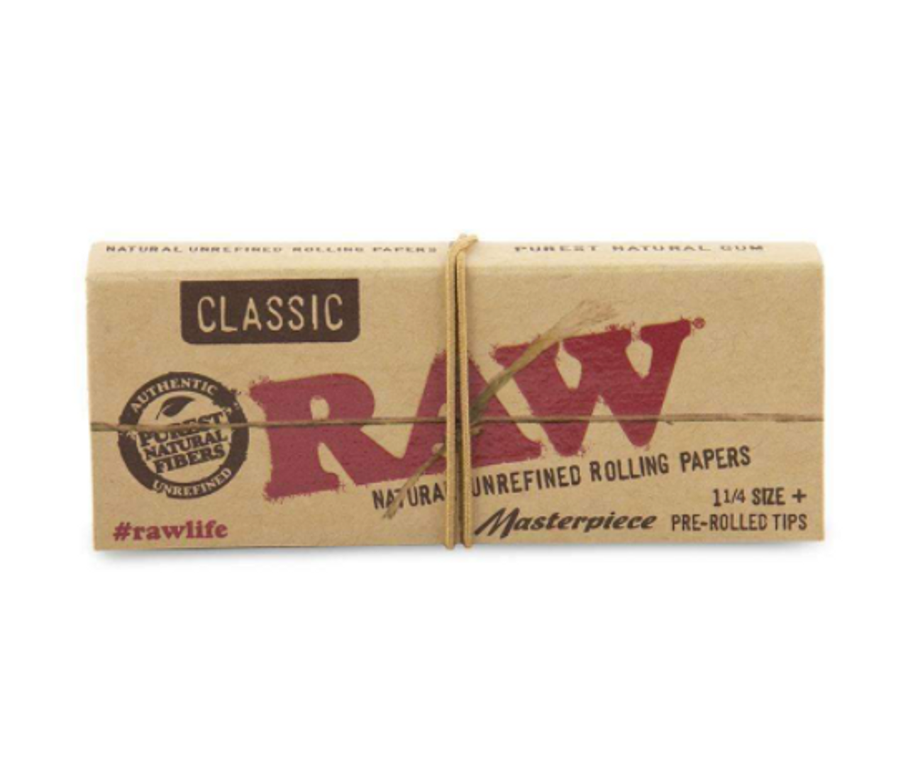 RAW Paper  Masterpiece 1 1/4 Papers + Pre-rolled Tips