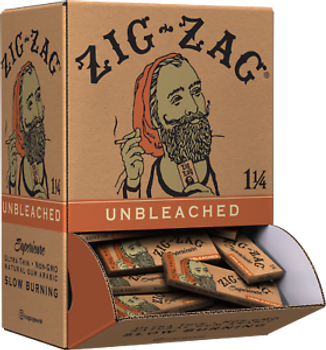 Zig Zag Unbleached Rolling Papers 1¼" Size - 48 ct.