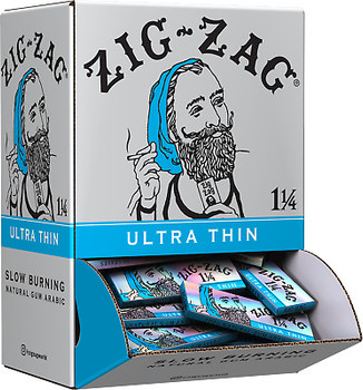 Zig Zag Ultra Thin Rolling Papers 1¼" Size - 48 ct.