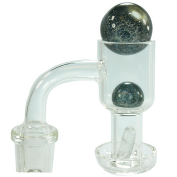 Double Decker Blender Banger Full Set With Pearls | 14mm Male 90 Degrees