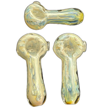 3.5" Inside Silver Fumed Spoon Pipe 3.5" Inside Silver Fumed Spoon Pipe
