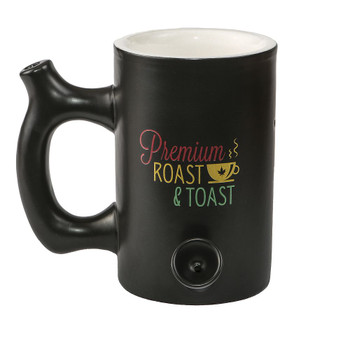 Black Rasta "Roast and Toast" Ceramic Mug and Pipe Combo