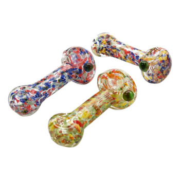 4" Cracked Frit Hand Pipe