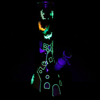 10" Haunted House Beaker Water Pipe