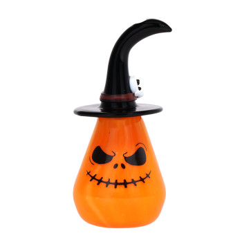 3.5" Behold The Pumpkin Witch Glass Hand Pipe