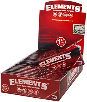 Elements Red Hemp Paper 1 1/4" Size 25 ct.