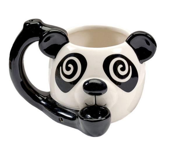Buzzed Panda "Roast and Toast" Ceramic Mug and Pipe Combo